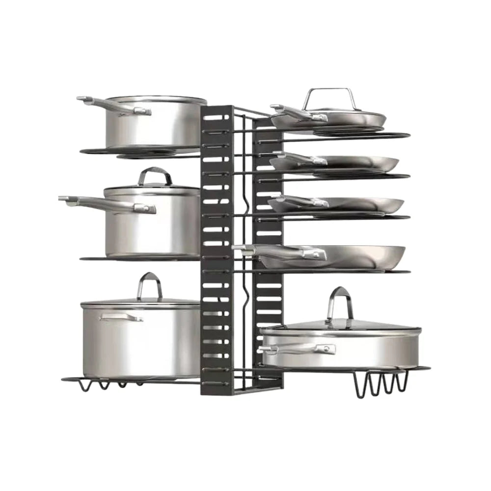 Cocina - Rack Inox Para Sartenes Doble